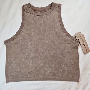 NWT Harmony Balance Womens Brown Sleeveless Tank Top Size Medium